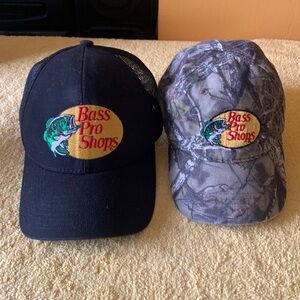 Bass Pro Shops 2 Caps ,Kid & Adult